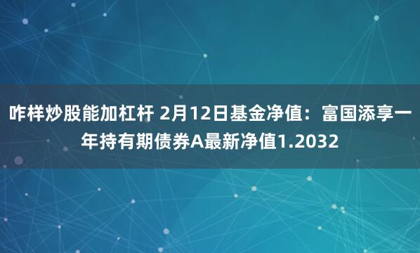 咋样炒股能加杠杆 2月12日基金净值：富国添享一年持有期债券A最新净值1.2032